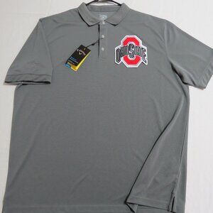 New 2XL BUCKEYES Gray Callaway Men's db #21L Polo Shirt